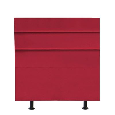Cabeceira Estofada Argentina 100cm Solteiro Para Cama Box Quarto Suede Vermelho - Gat Magazine