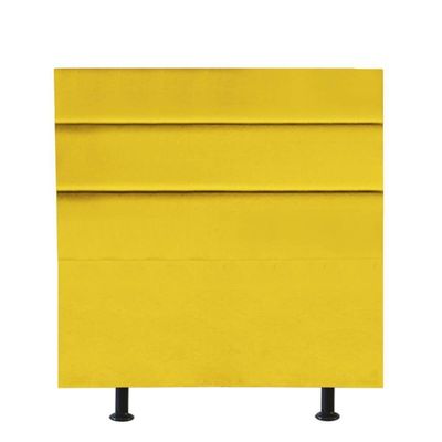 Cabeceira Estofada Argentina 100cm Solteiro Para Cama Box Quarto Suede Amarelo - Gat Magazine