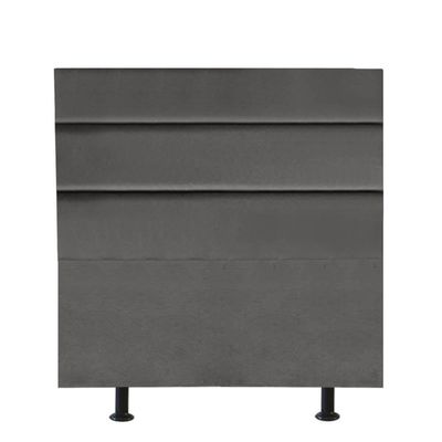 Cabeceira Estofada Argentina 100cm Solteiro Para Cama Box Quarto Corino Cinza - Gat Magazine