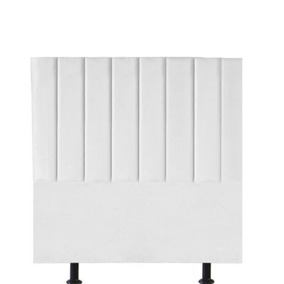 Cabeceira Estofada Carla 90cm Solteiro Para Cama Box Quarto Suede Branco - Gat Magazine