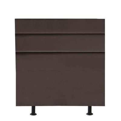 Cabeceira Estofada Argentina 90cm Solteiro Para Cama Box Quarto Corino Marrom - Gat Magazine