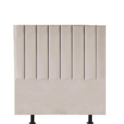 Cabeceira Estofada Carla 90cm Solteiro Para Cama Box Quarto Corino Bege - Gat Magazine