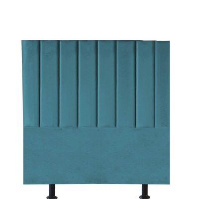 Cabeceira Estofada Carla 90cm Solteiro Para Cama Box Quarto Suede Azul Turquesa - Gat Magazine