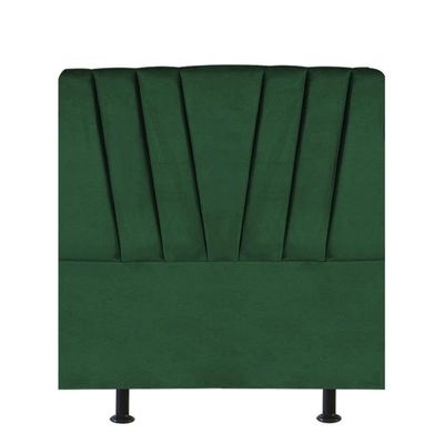 Cabeceira Estofada Bélgica 100cm Solteiro Para Cama Box Quarto Suede Verde - Gat Magazine