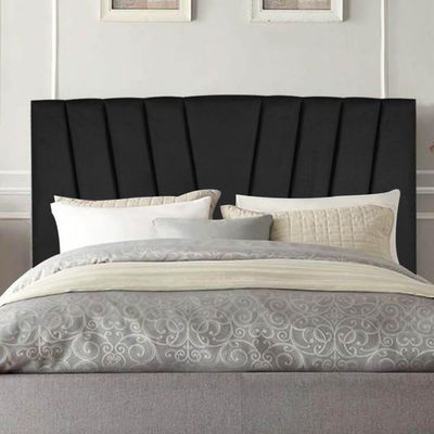 Cabeceira Estofada Bélgica 160cm Queen Size Para Cama Box Quarto Suede Preto - Gat Magazine