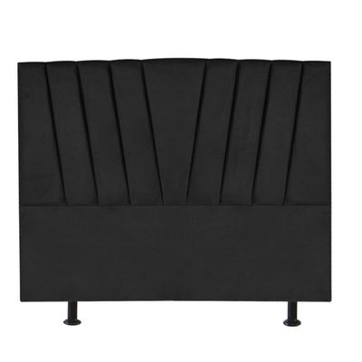 Cabeceira Estofada Bélgica 195cm King Size Para Cama Box Quarto Corino Preto - Gat Magazine