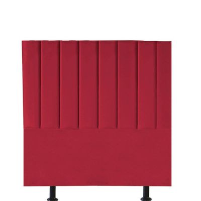 Cabeceira Estofada Carla 90cm Solteiro Para Cama Box Quarto Suede Vermelho - Gat Magazine