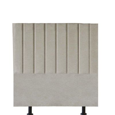 Cabeceira Estofada Carla 90cm Solteiro Para Cama Box Quarto Linho Bege - Gat Magazine