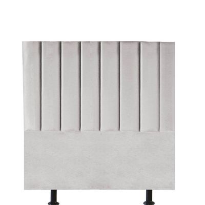 Cabeceira Estofada Carla 100cm Solteiro Para Cama Box Quarto Suede Cinza Claro - Gat Magazine