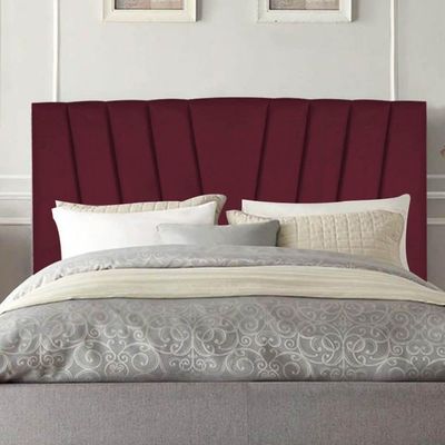 Cabeceira Estofada Bélgica 140cm Casal Para Cama Box Quarto Suede Bordô - Gat Magazine