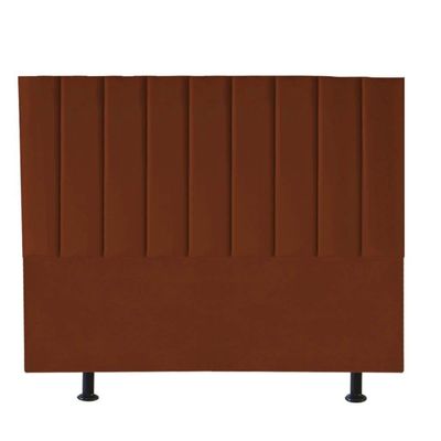 Cabeceira Estofada Carla 195cm King Size Para Cama Box Quarto Suede Terracota Telha - Gat Magazine