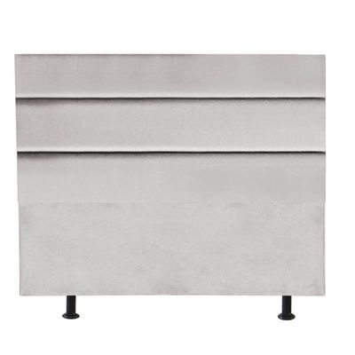 Cabeceira Estofada Argentina 140cm Casal Para Cama Box Quarto Suede Cinza Claro - Gat Magazine