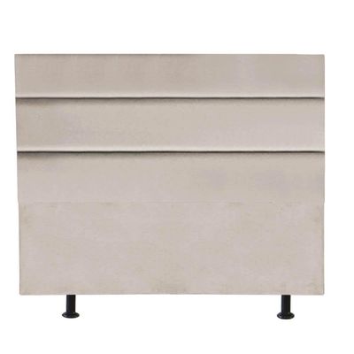 Cabeceira Estofada Argentina 140cm Casal Para Cama Box Quarto Suede Bege - Gat Magazine