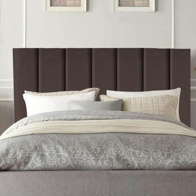 Cabeceira Estofada Carla 140cm Casal Para Cama Box Quarto Suede Marrom - Gat Magazine