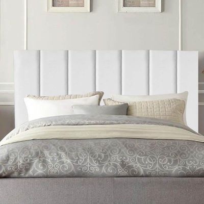 Cabeceira Estofada Carla 160cm Queen Size Para Cama Box Quarto Suede Branco - Gat Magazine