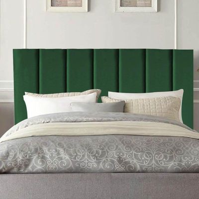 Cabeceira Estofada Carla 160cm Queen Size Para Cama Box Quarto Suede Verde - Gat Magazine