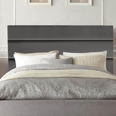 Cabeceira Estofada Argentina 140cm Casal Para Cama Box Quarto Corino Cinza - Gat Magazine
