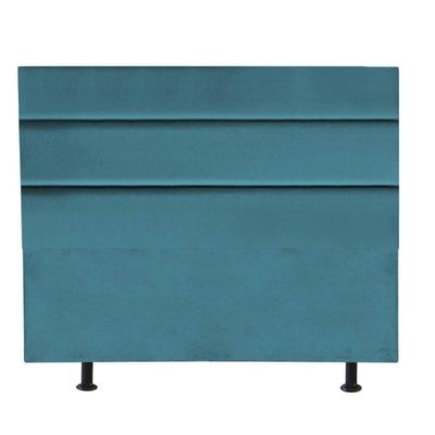 Cabeceira Estofada Argentina 160cm Queen Size Para Cama Box Quarto Suede Azul Turquesa Gat Magazine
