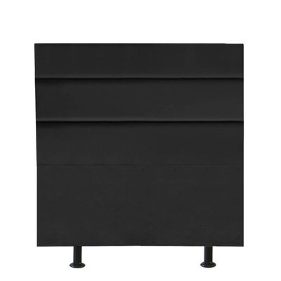 Cabeceira Estofada Argentina 90cm Solteiro Para Cama Box Quarto Corino Preto - Gat Magazine