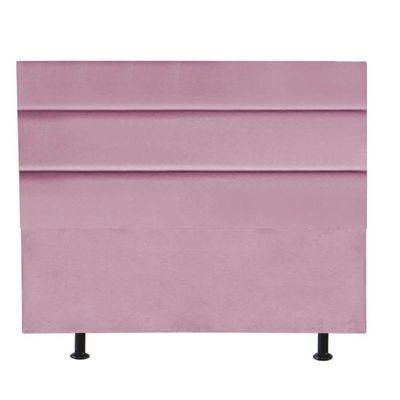 Cabeceira Estofada Argentina 160cm Queen Size Para Cama Box Quarto Suede Rosa Bebê - Gat Magazine