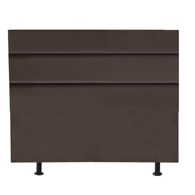 Cabeceira Estofada Argentina 160cm Queen Size Para Cama Box Quarto Corino Marrom - Gat Magazine