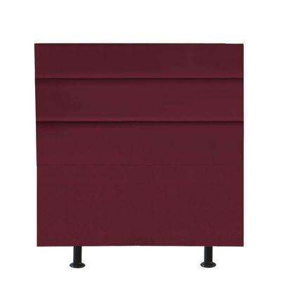Cabeceira Estofada Argentina 90cm Solteiro Para Cama Box Quarto Suede Bordô - Gat Magazine