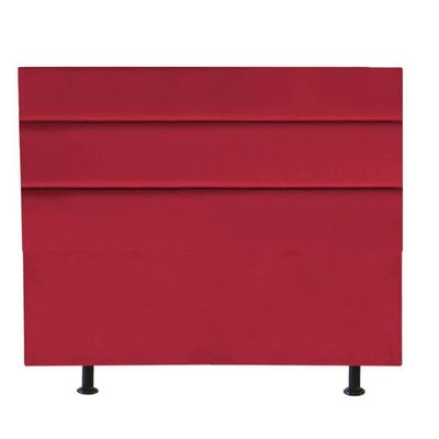 Cabeceira Estofada Argentina 140cm Casal Para Cama Box Quarto Suede Vermelho - Gat Magazine