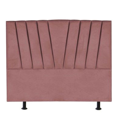 Cabeceira Estofada Bélgica 160cm Queen Size Para Cama Box Quarto Suede Rose Gold - Gat Magazine