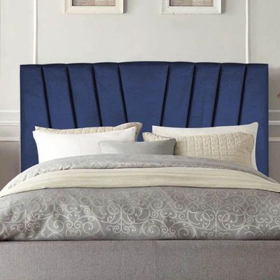 Cabeceira Estofada Bélgica 140cm Casal Para Cama Box Quarto Suede Azul Marinho - Gat Magazine