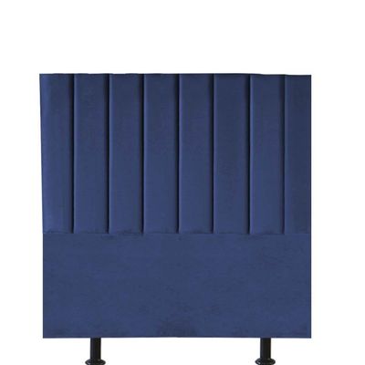 Cabeceira Estofada Carla 100cm Solteiro Para Cama Box Quarto Suede Azul Marinho - Gat Magazine