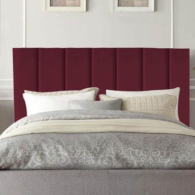Cabeceira Estofada Carla 160cm Queen Size Para Cama Box Quarto Suede Bordô - Gat Magazine