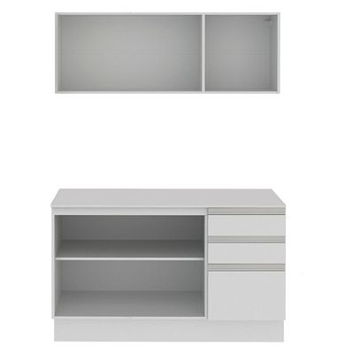 Cozinha Compacta 100% MDF Smart 120 cm Modulada Madesa
