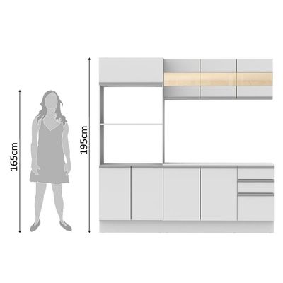 Cozinha Compacta 100% MDF Smart Madesa