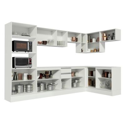 Cozinha Completa Modulada de Canto Smart 100% MDF Madesa
