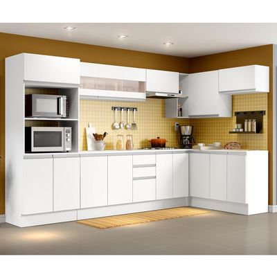 Cozinha Completa Modulada de Canto Smart 100% MDF Madesa