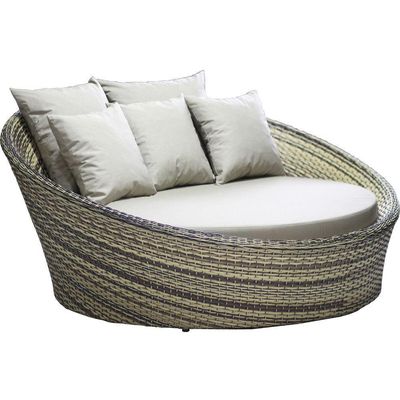 Kit Chaise Com 2 Espreguiçadeiras Catar Reguláveis Com Almofadas Capuccino
