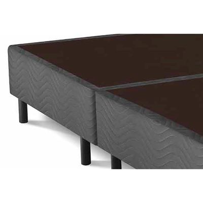 Cama Box Base Casal Bipartido Universal Suede Gray (138 (2 vol 69x188x20)) - Costa Rica