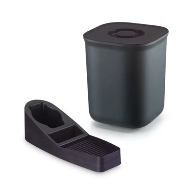 Kit para Pia Dasplast com Lixeira 4 Litros e Organizador Preto UNICA