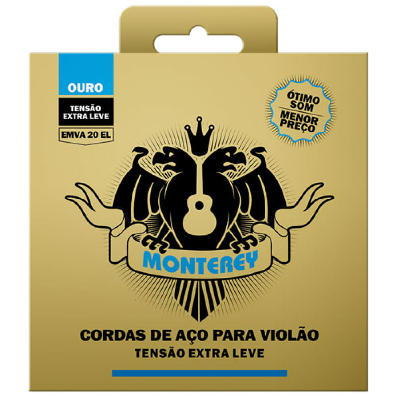 Corda Monterey Ouro P/ Violão Aço EMVA20 EL Leve - EC0355