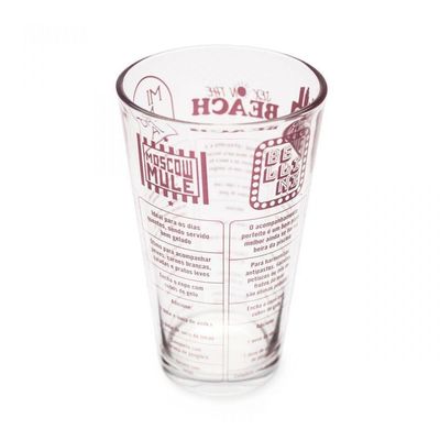 Copo Com Receitas De Drinks Vodca