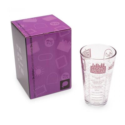 Copo Com Receitas De Drinks Vodca