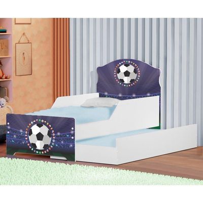 Mini Cama Infantil Com Auxiliar Com Colchões
