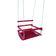 Balanço Gangorra Infantil Madeira 35x35 Rosa Suporta 80kg