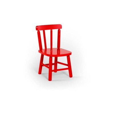 Conjunto Mesinha Infantil Branca 2 Cadeiras Vermelho