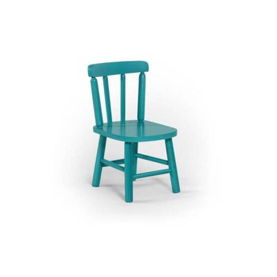 Conjunto Mesinha Infantil Branca 2 Cadeiras Turquesa