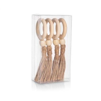 Argola De Guardanapo Copa E Cia 4 Pçs Complement Tassel