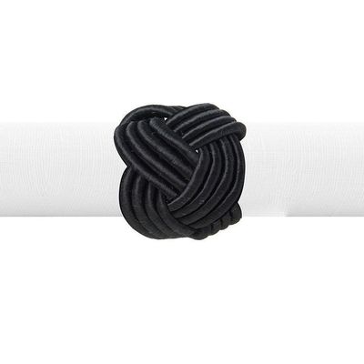 Argola De Guardanapo Copa E Cia 4 Pçs Traccia Preto