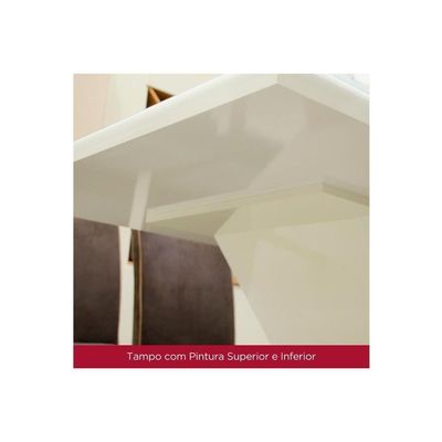 Sala de Jantar Completa Luiza 120Cm + 4 Cadeiras Bella Nature Veludo Light Linho