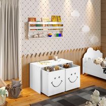 Mesa Infantil Montessoriana Com Led Alegra Smile Com Nichos - Branca Branco