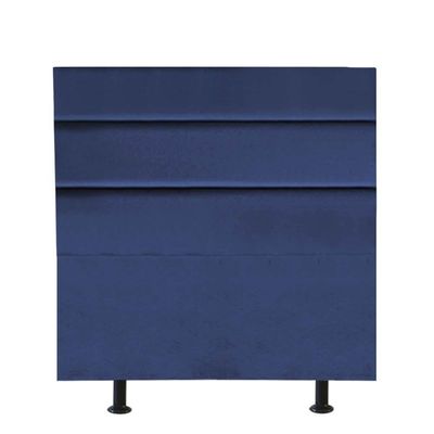 Cabeceira Estofada Argentina 100cm Solteiro Para Cama Box Quarto Suede Azul Marinho - Gat Magazine